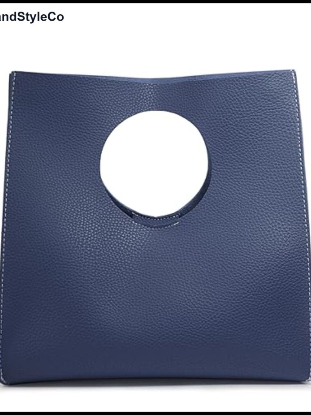 Soft PU Leather Clutch Small Tote Minimalist Style Handbag